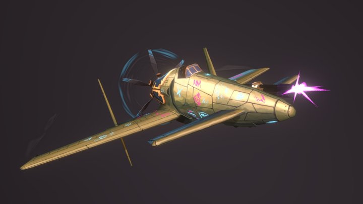 DAE JinxWinx Plane 3D Model