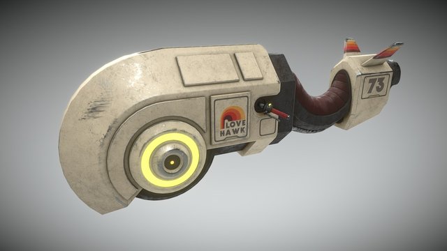 LOVE HAWK 73 - Speeder Bike 3D Model
