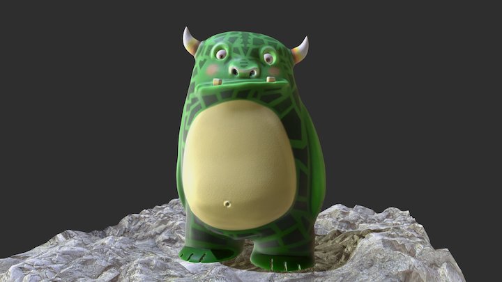 Shy monster 3D Model