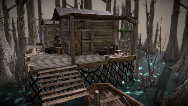 Swamp Shack 3D Model