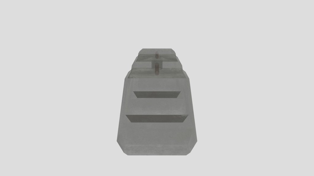 3d Road Barrier Model