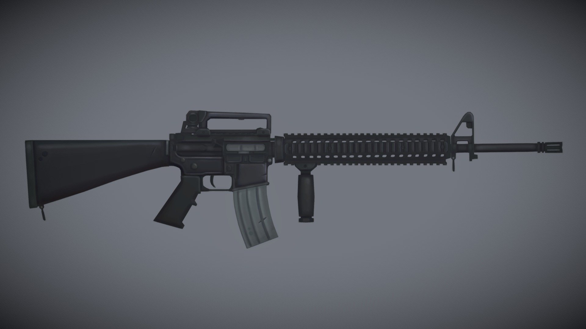 Hand painted M16A4 3D model - Buy Royalty Free 3D model by Gabriel ...