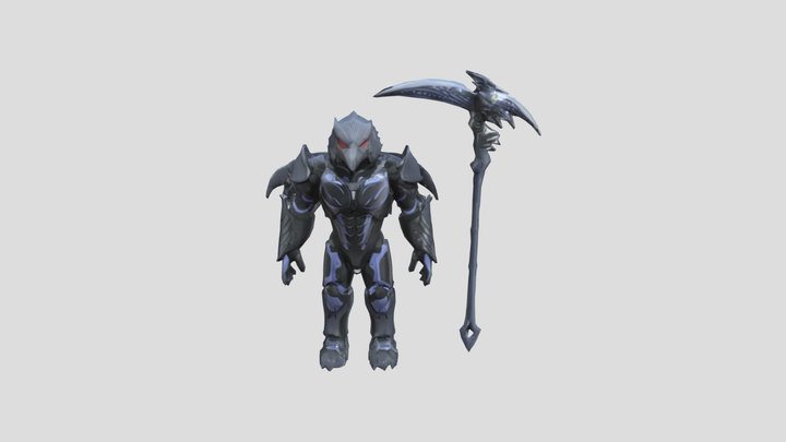 Umbral Raven Knight 3D Model