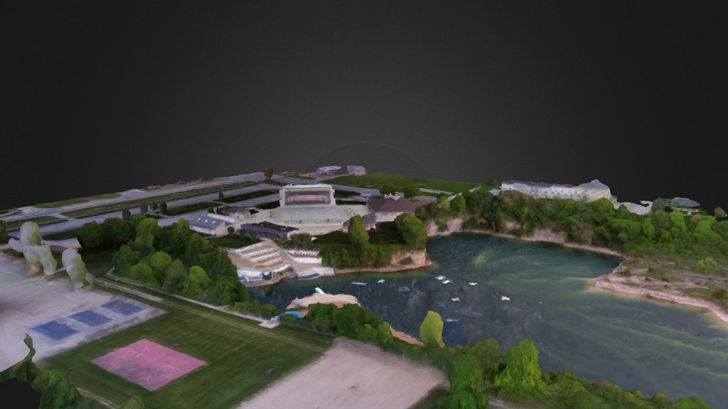 Centennial Terrace Simplified 3d Mesh