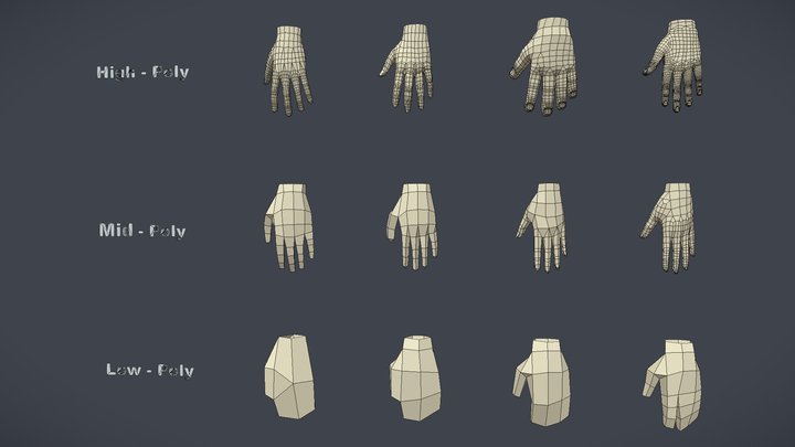 Hands Pack 3D Model