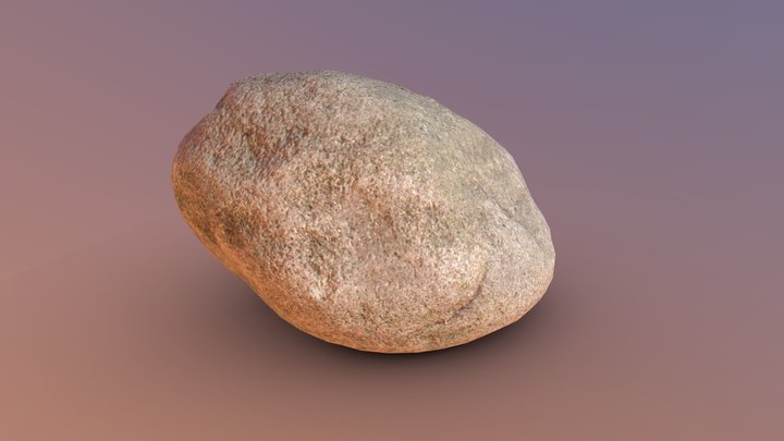 Sandstone Rock Low Poly 3D Model