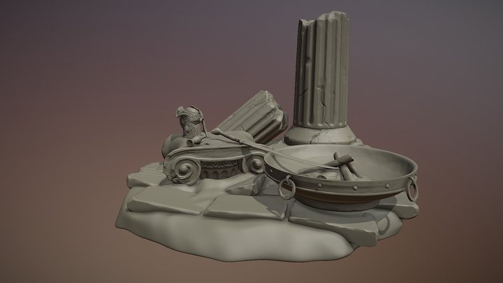 Adventure Camp - Sculpting 3D Model