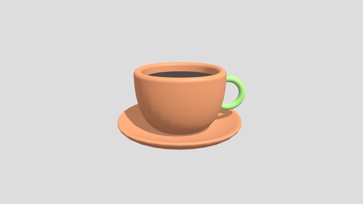 Coffee Cup&Saucer Free 3D model