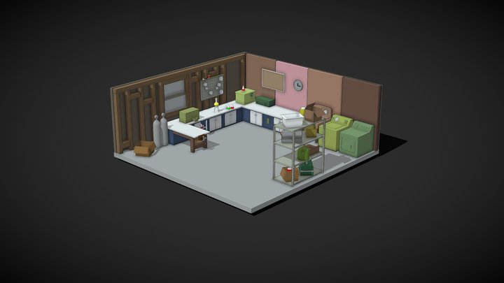 Rick And Morty - Garage 3D Model