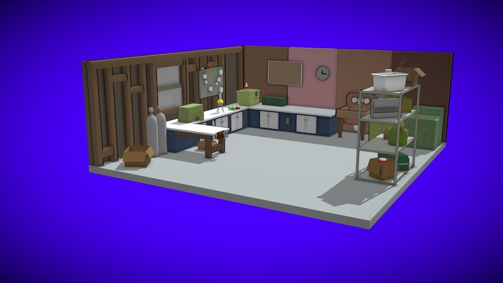 Rick And Morty - Garage 3D Model