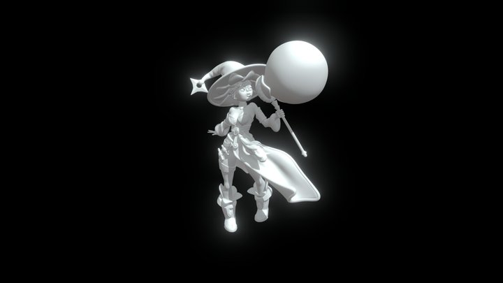 Bubble Girl 3D Model