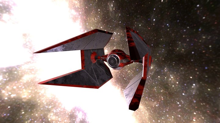 Kylo Vader Fighter 3D Model