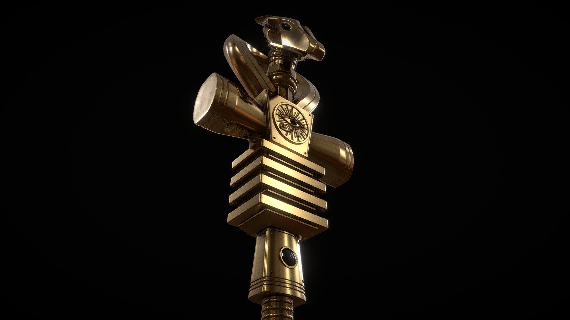 Ankh Scepter of Eternity - Buy Royalty Free 3D model by Omassyx ...