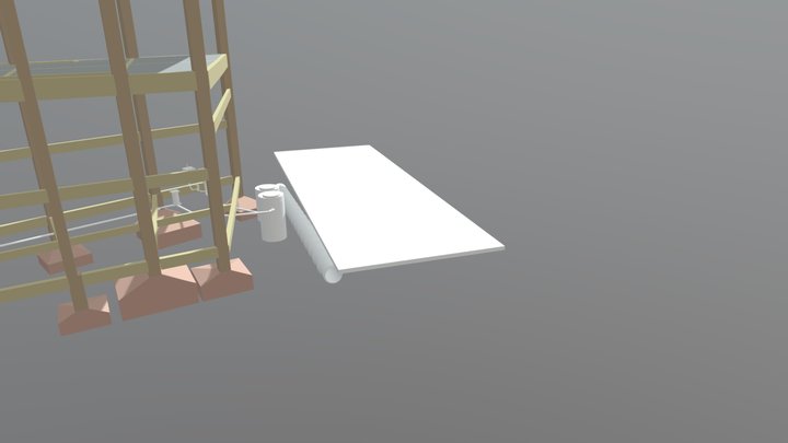 Projeto de tratamento de esgoto 3D Model