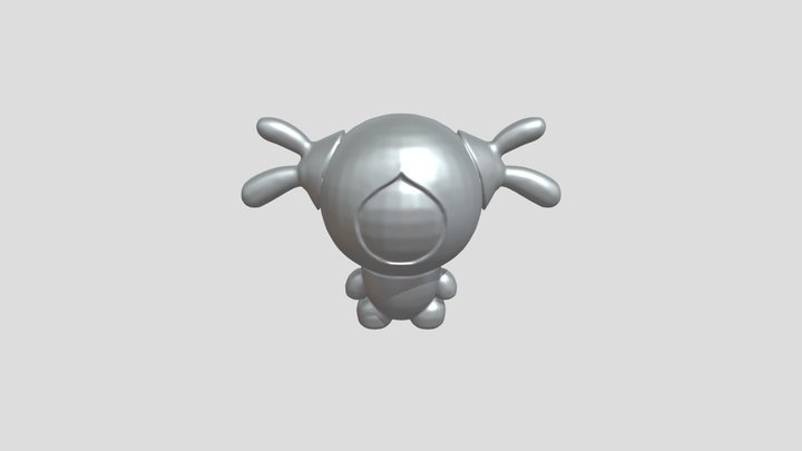 robotic astronaut with dual antennas 3D Model