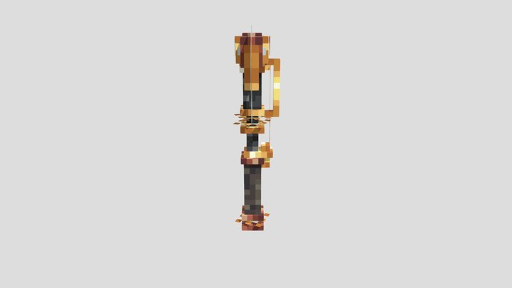 Axe Steampunk 3D Model
