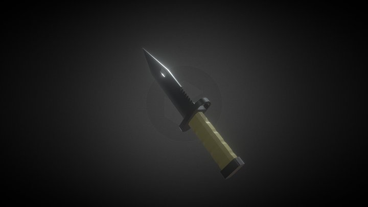 Weapone Army Knife LowPoly Gun Game Asset vol.2 3D Model