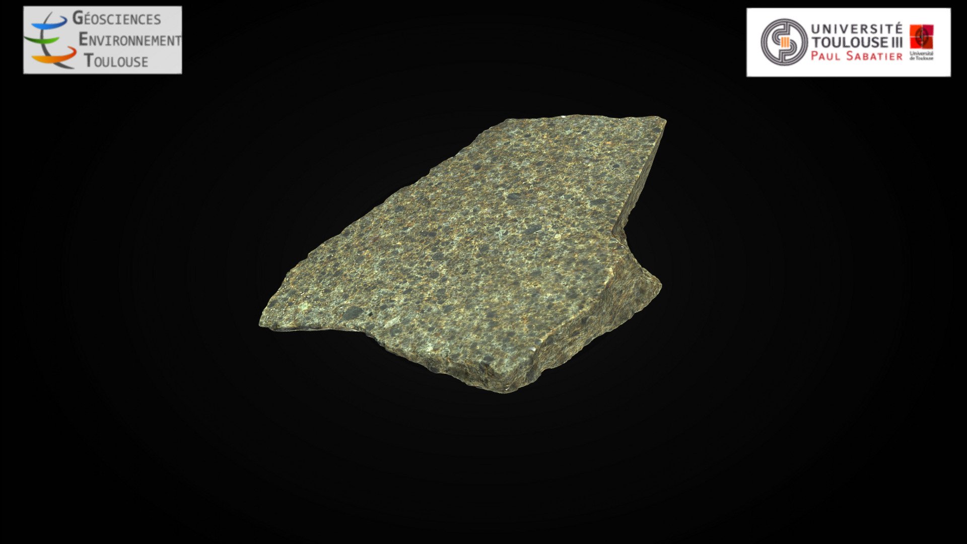 Chondrite L5 (Niger - Mt Tazerzait) — Sketchfab embed 3D viewer