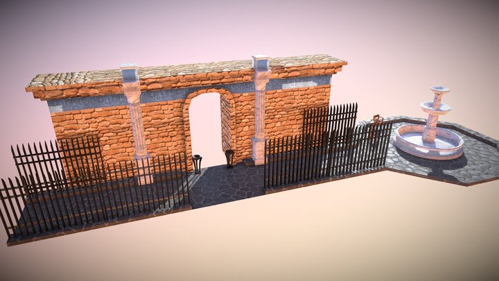 Roman Modular Assets 3D Model