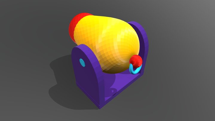 Cannon Low Poly 3D Model 3D Model