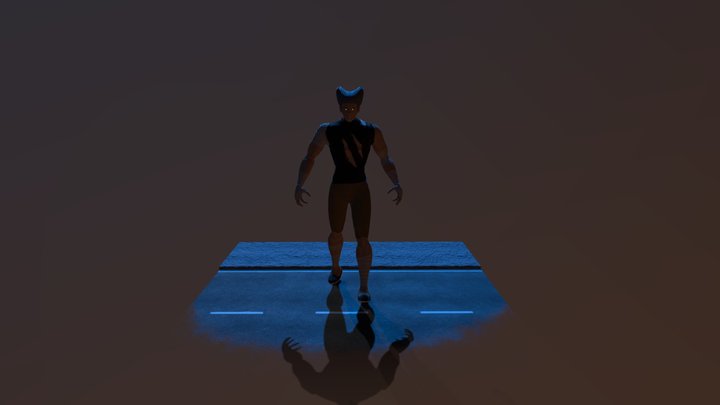Garou Scene 3D Model