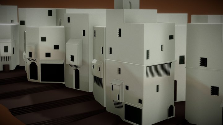 Algiers Casbah 3D Model