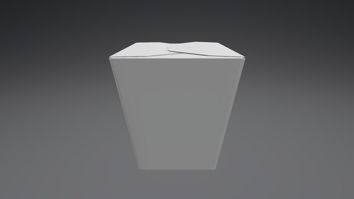 Chinese Take-out Box 3D Model