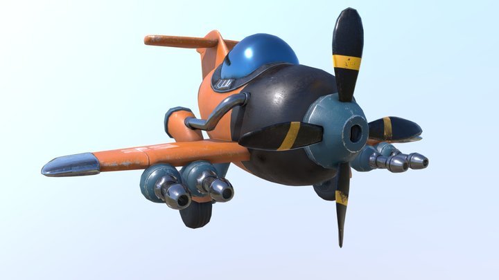 Plane 01 3D Model