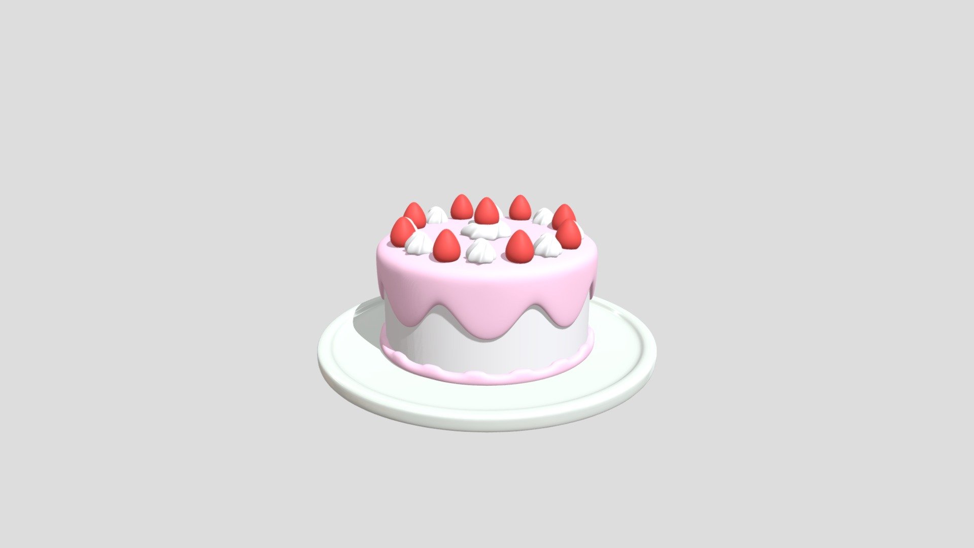 Cake - 3D model by rockettonowhere [14cb770] - Sketchfab