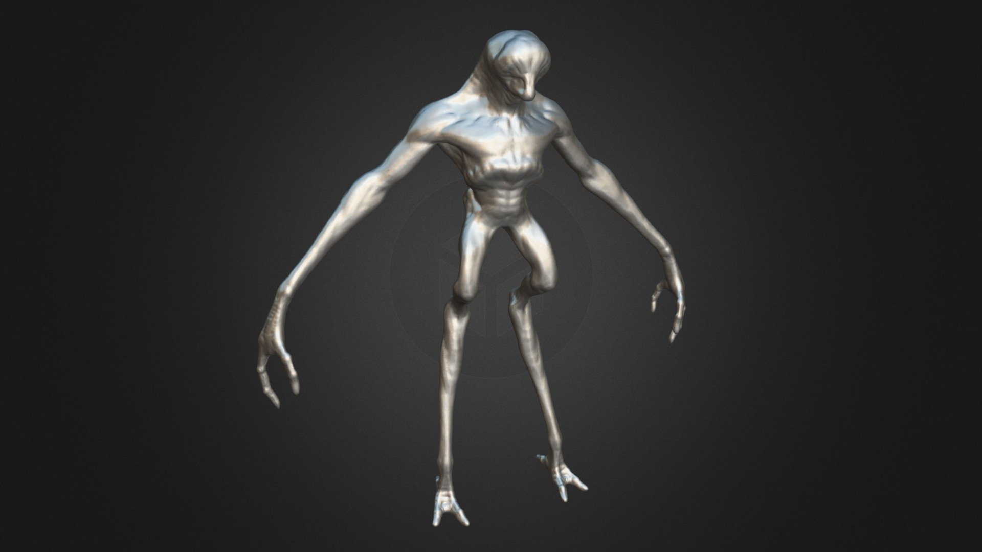 Sculptris Humanoid alien body 3D model by Mimonart [14cb9fe