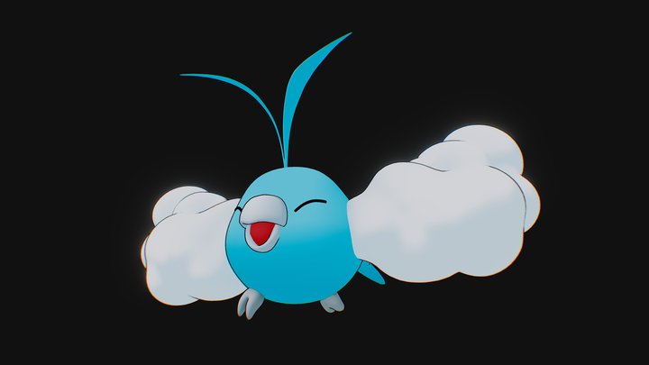 Pokemon Swablu - Cloud 3D Model