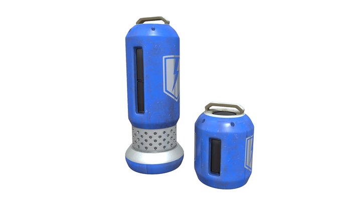 Apex Shield Cell & Shield Battery 3D Model