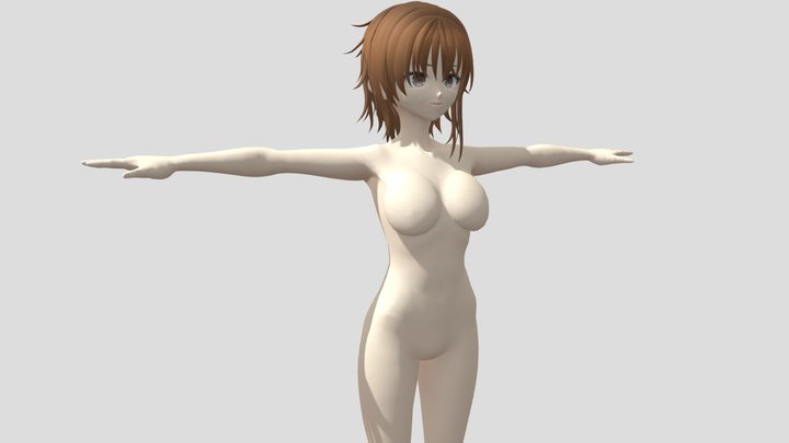 【Anime Character】Original Female (V3/Unity 3D) 3D Model