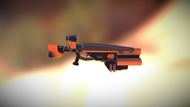 Gun Sketch Fab 3D Model