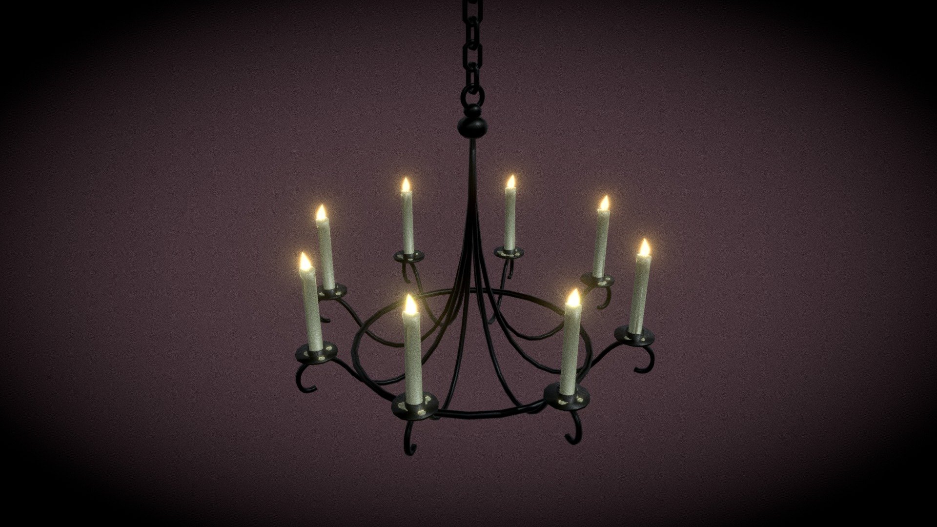 Animated Candle Chandelier - Buy Royalty Free 3D model by tamminen ...