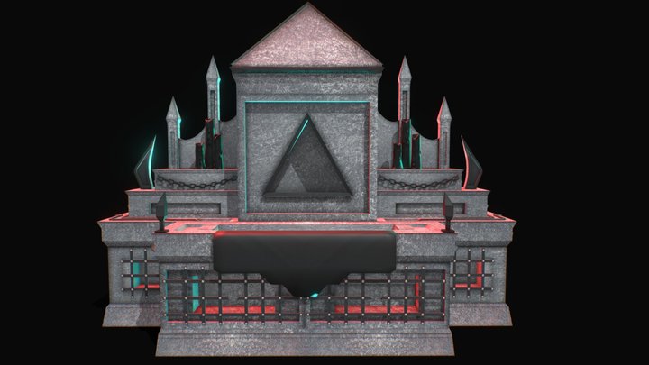 Dark Fantasy Altar 3D Model