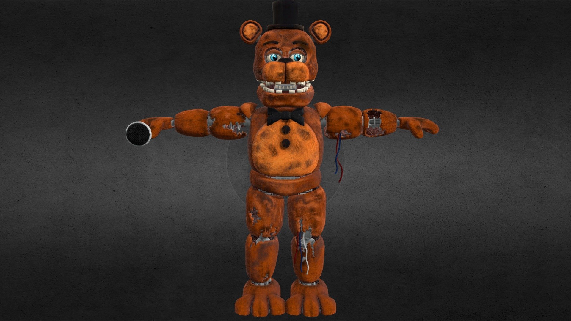 FNaF 2 Withered Freddy - Download Free 3D model by lissandroamorarios  (@lissandroamorarios) [0e0e214]