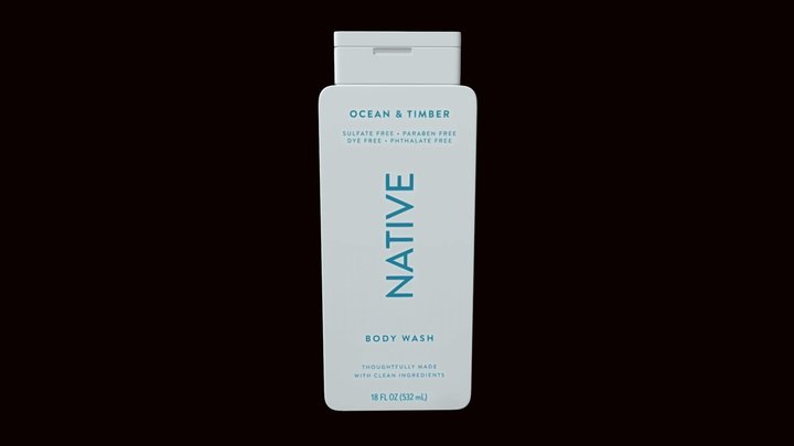 Native Ocean & Timber - Body Wash 3D Model