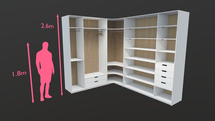 Closet | Wardrobe NO1 3D Model