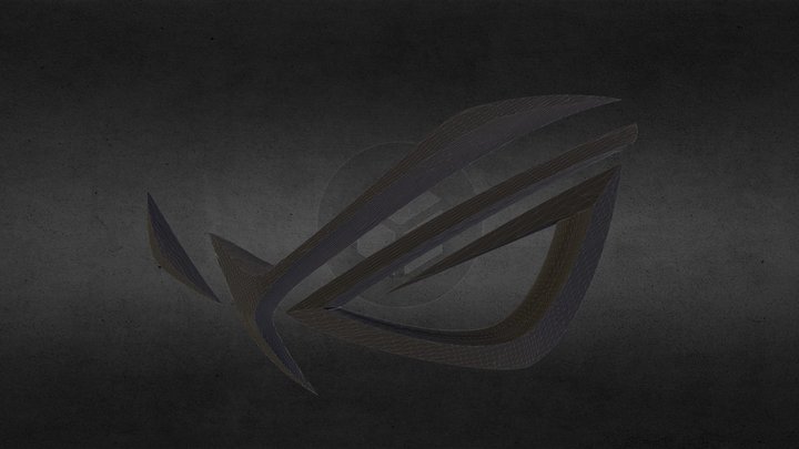LOGO ASUS ROG 3D 3D Model