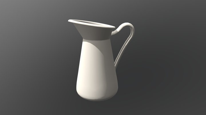 IKEA Vase/Jug, white (Low Poly) – Free 3D Model STL