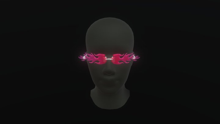 Fire Glasses by iayseozdemir 3D Model