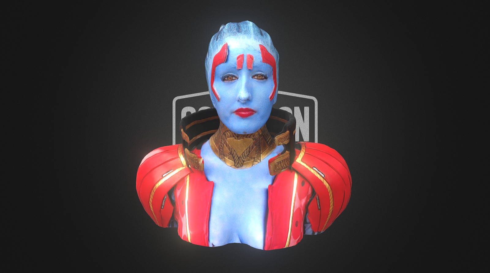 Awesome cosplay of Samara (Mass Effect 2) - 3D model by 3D selfie ...