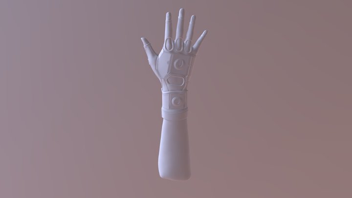 Final Model Cyber Hand 3D Model