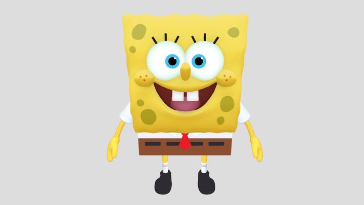Nickelodeon All Star Brawl SpongeBob 3D Model