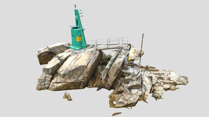 Lei Yue Mun Lighthouse 鯉魚門燈塔 3D Model