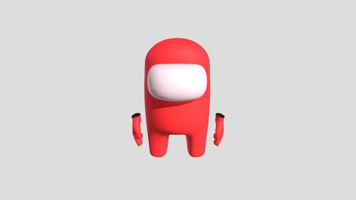 Among Us Crewmate (Rigged) 3D Model