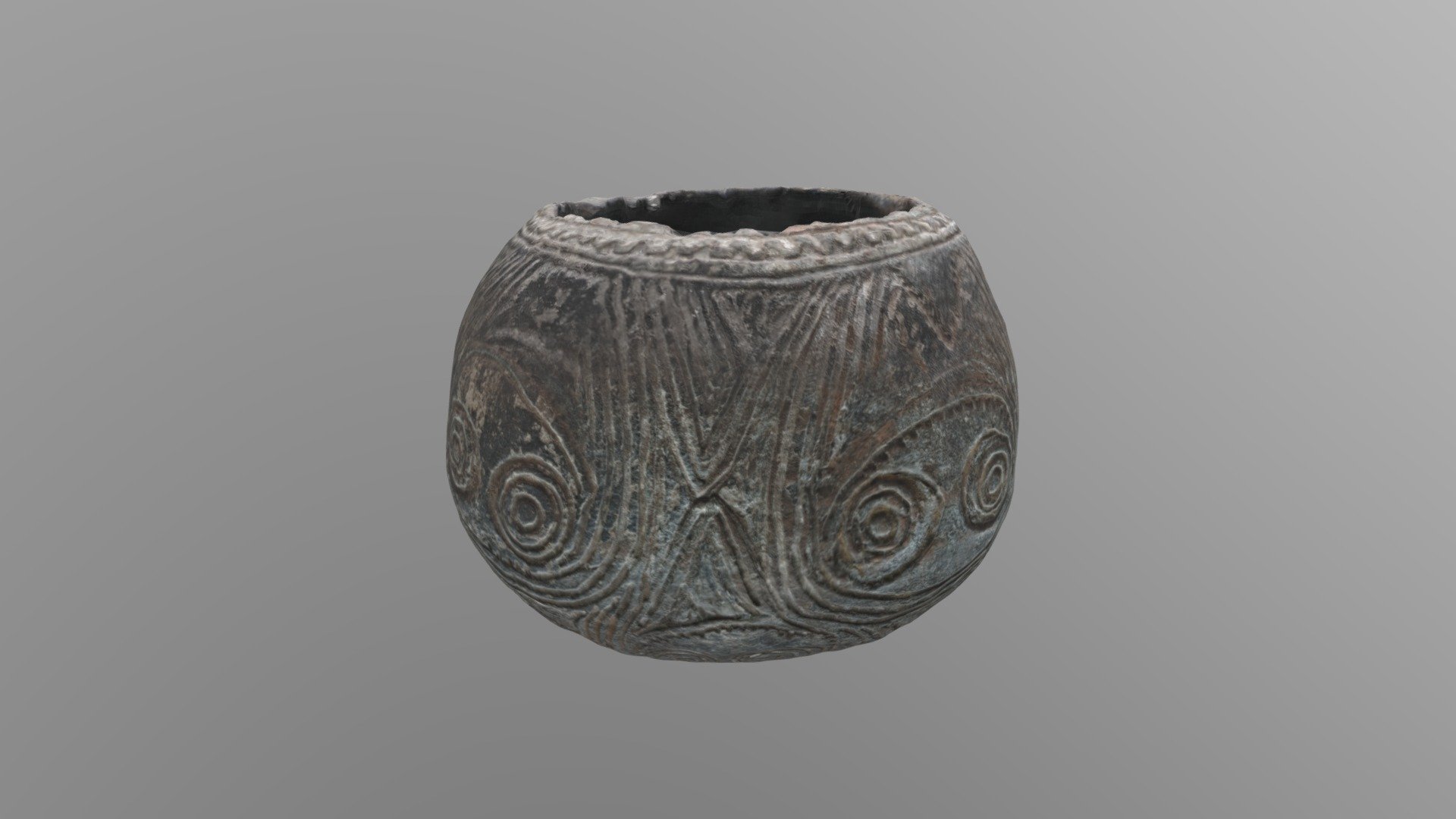 20th century Abelam peoples food storage pot — Sketchfab embed 3D viewer