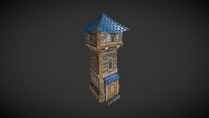 RTS Fantasy Buildings - Human Tower 3D Model