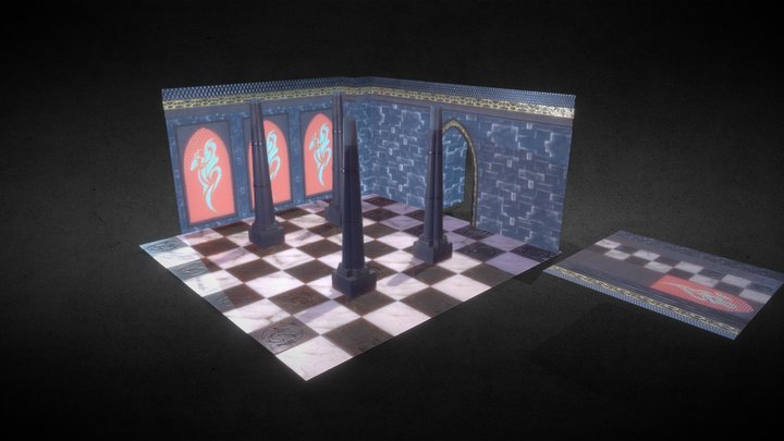 Trim Sheet Dragon 3D Model